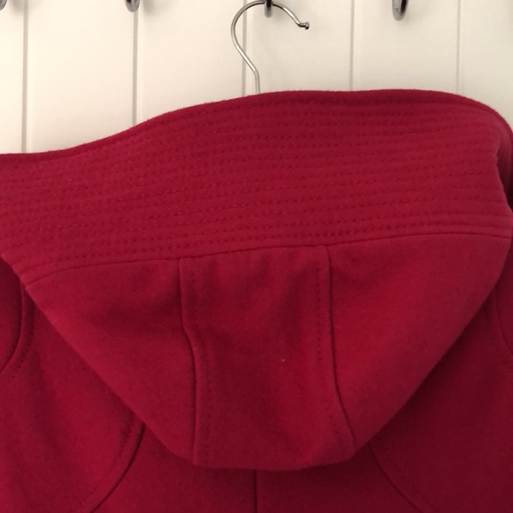 Guess size XS wool hot pink zippered toggle coat - Picture 6 of 12